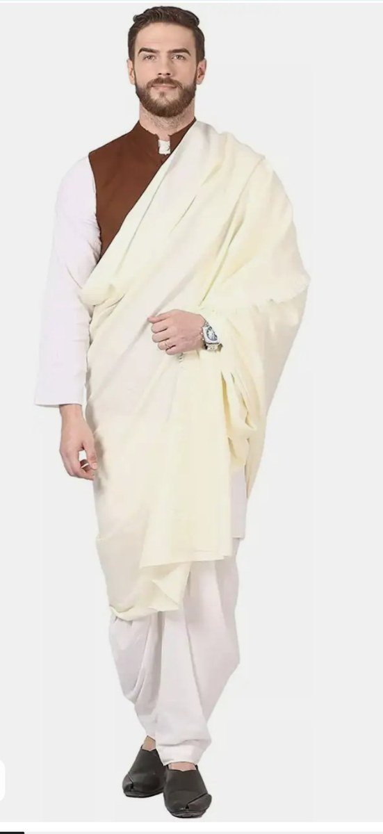 Dr Fashion Mill Exclusive Premium Shawls – Set of 2 (Cream) - photo 5