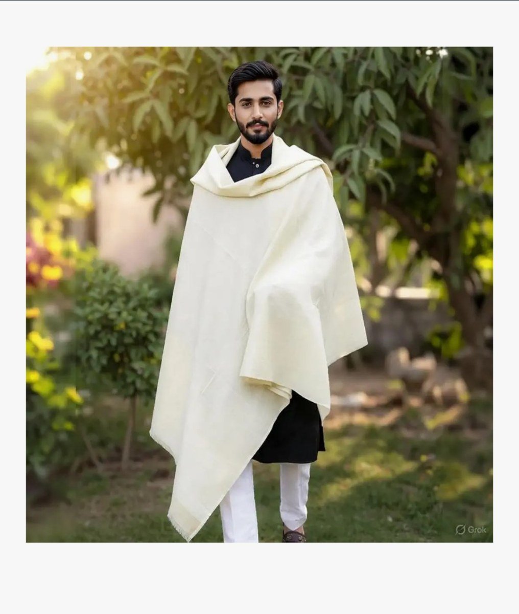 Dr Fashion Mill Exclusive Premium Shawls – Set of 2 (Cream) - photo 8