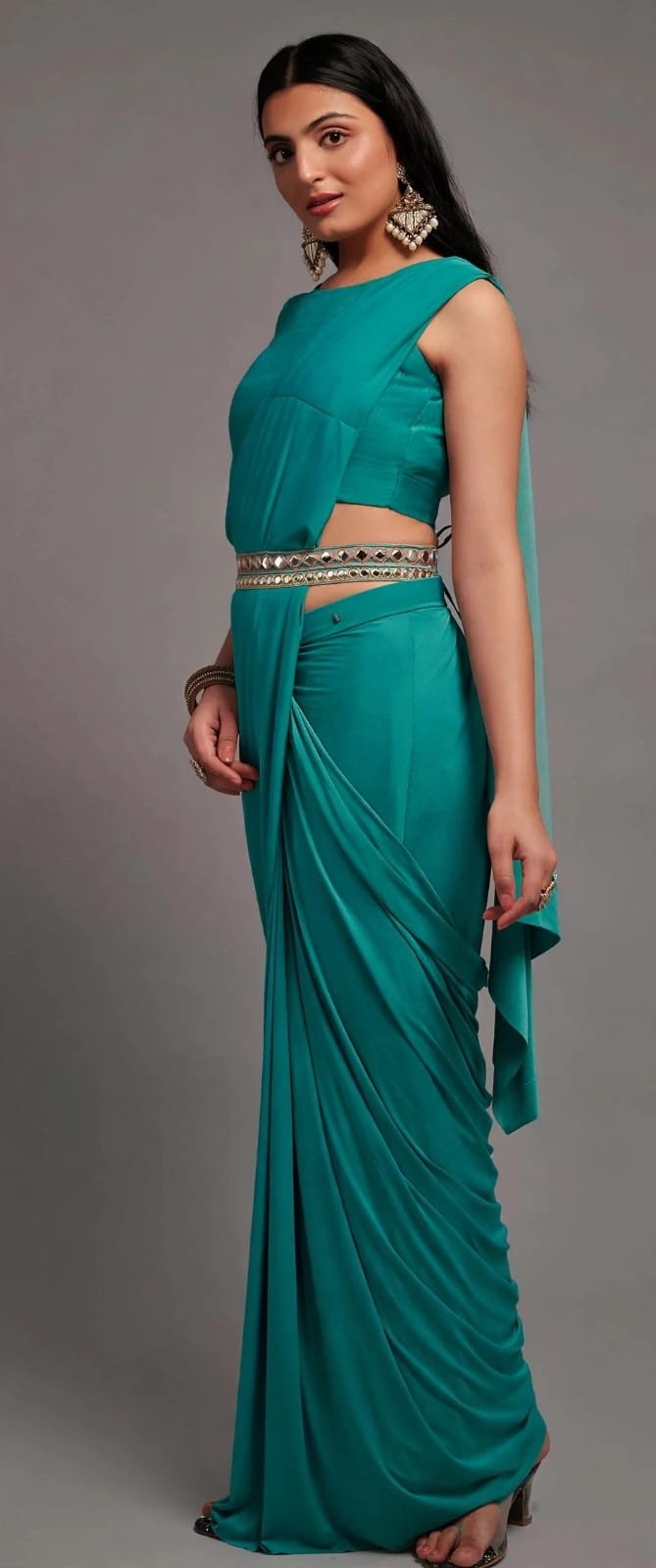 Dr Fashion Mill Pre-Draped Saree