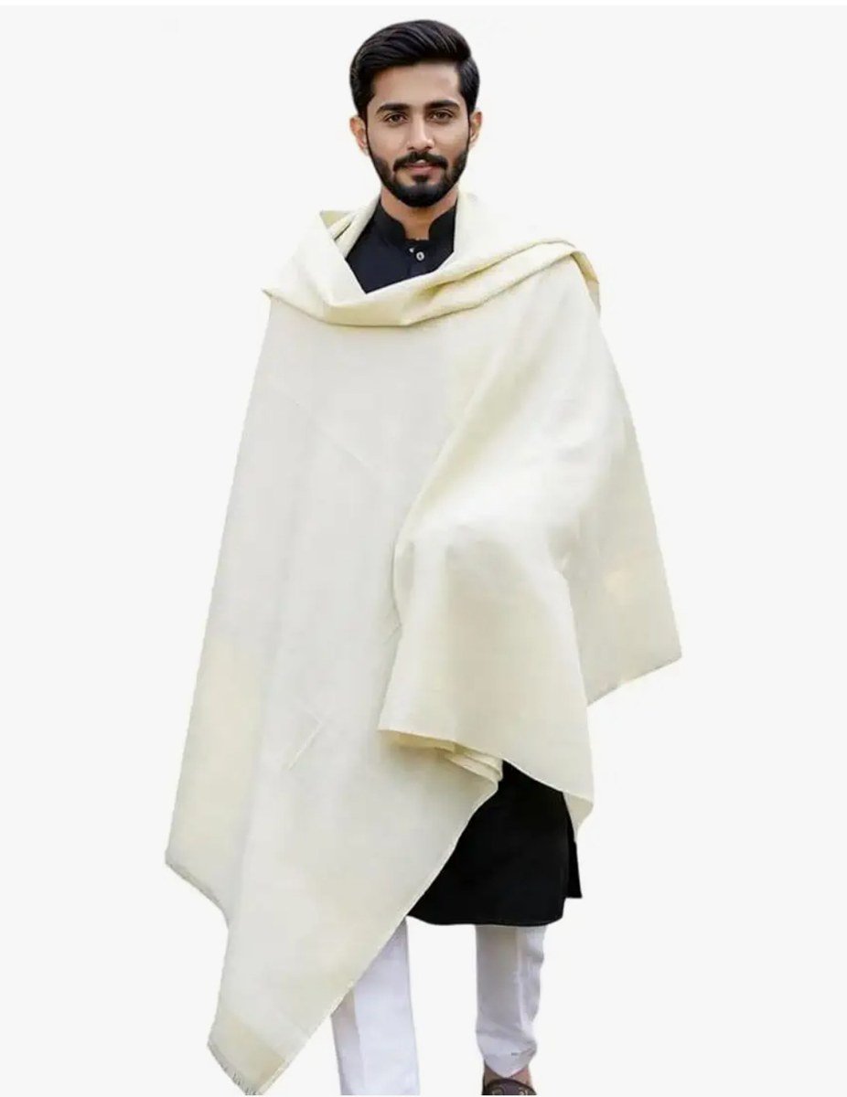 Dr Fashion Mill Exclusive Premium Shawls – Set of 2 (Cream)