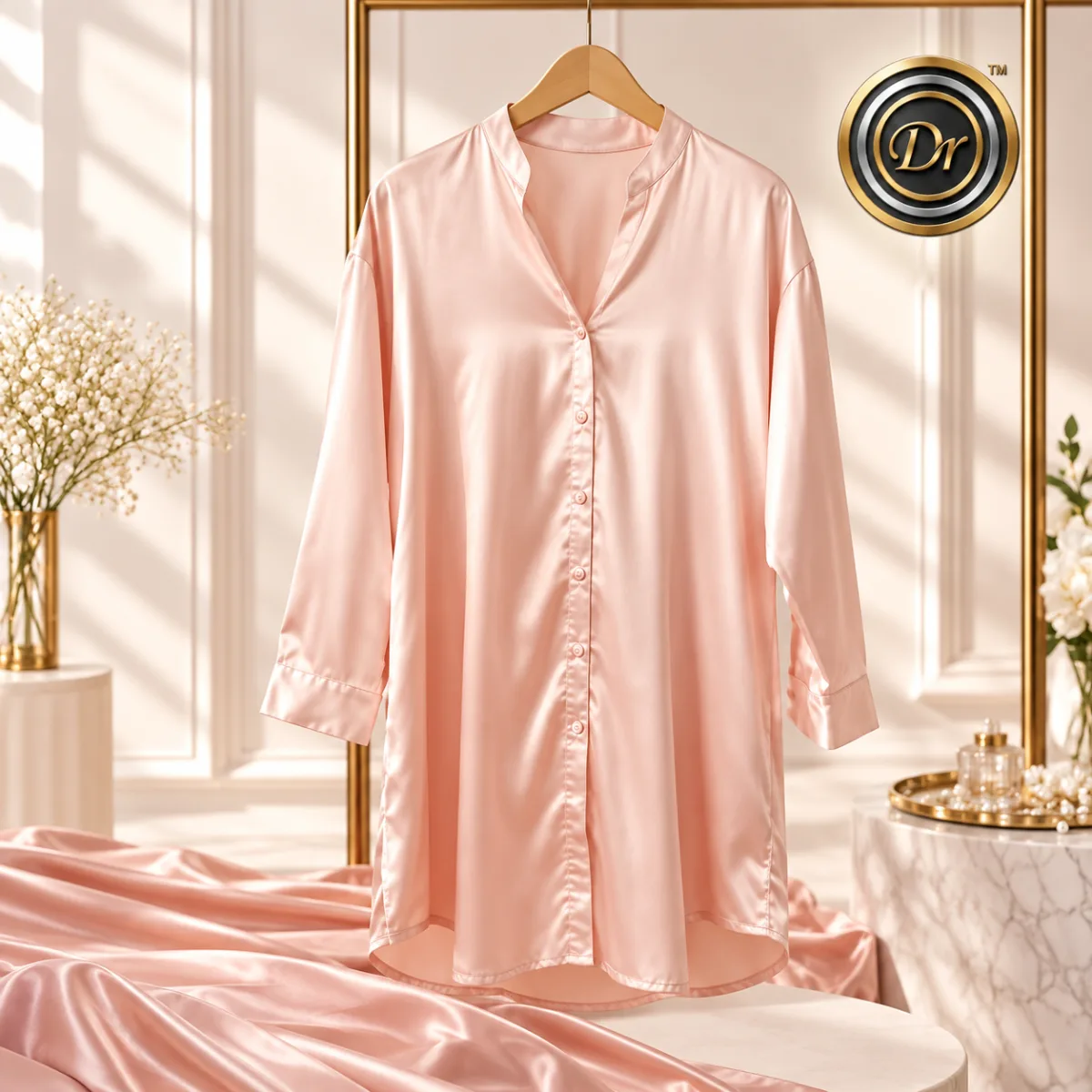 Dr Fashion Mill Limited Edition Lace-Trim Satin Kimono Robe - photo 7