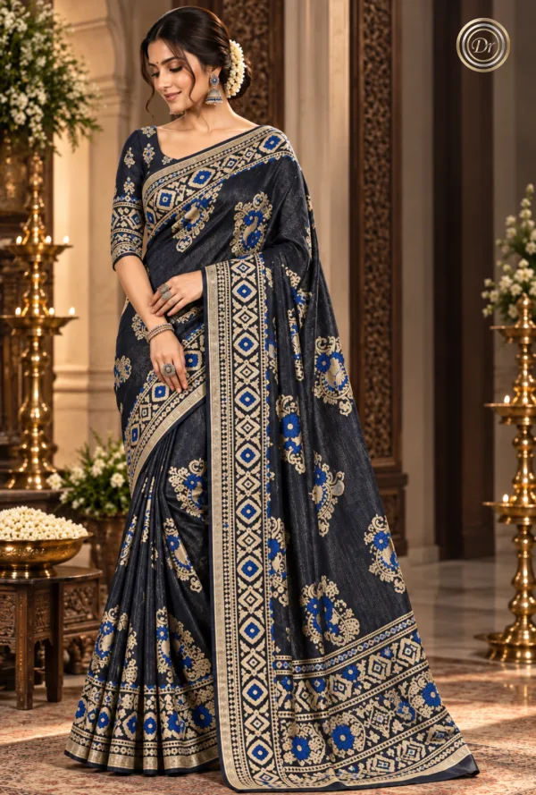 Dr Fashion Mill Limited Edition Banarasi Zari Embroidery Saree - photo 3