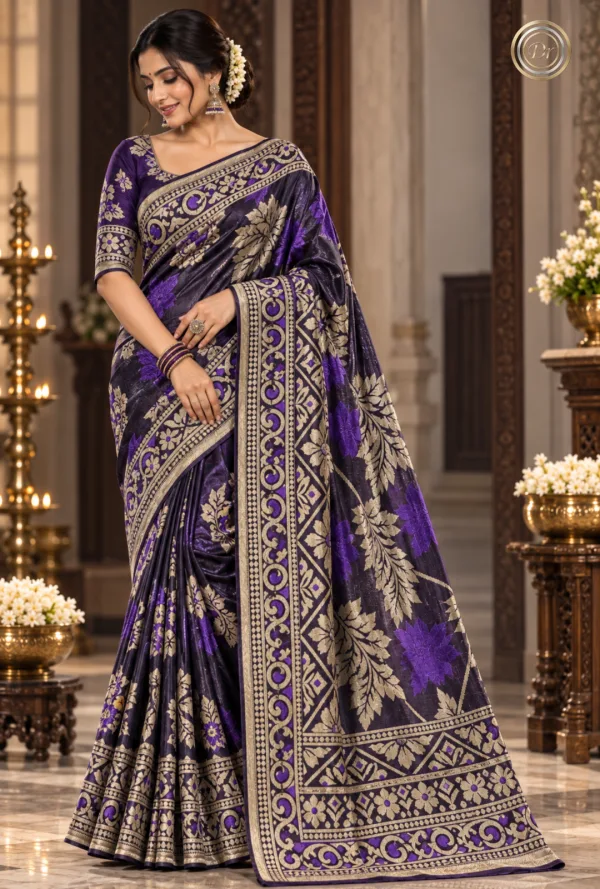 Dr Fashion Mill Limited Edition Banarasi Zari Embroidery Saree - photo 6