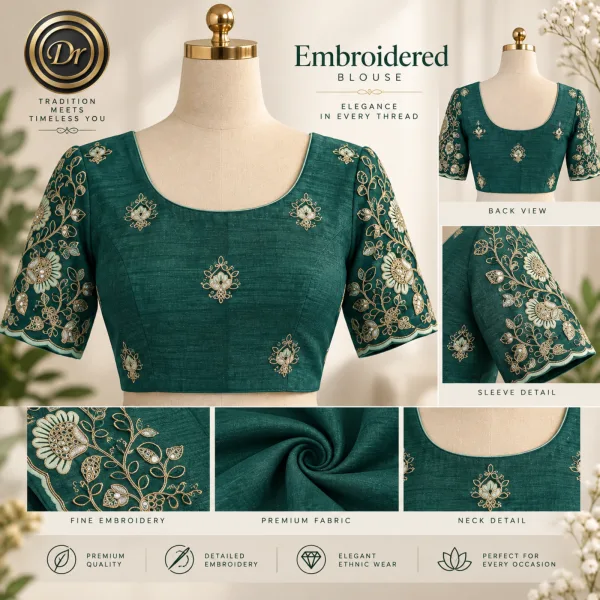 Dr Fashion Mill Embroidered Blouse — Elegance in Every Detail - photo 3