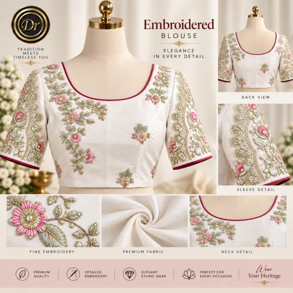 Dr Fashion Mill Embroidered Blouse — Elegance in Every Detail - photo 5