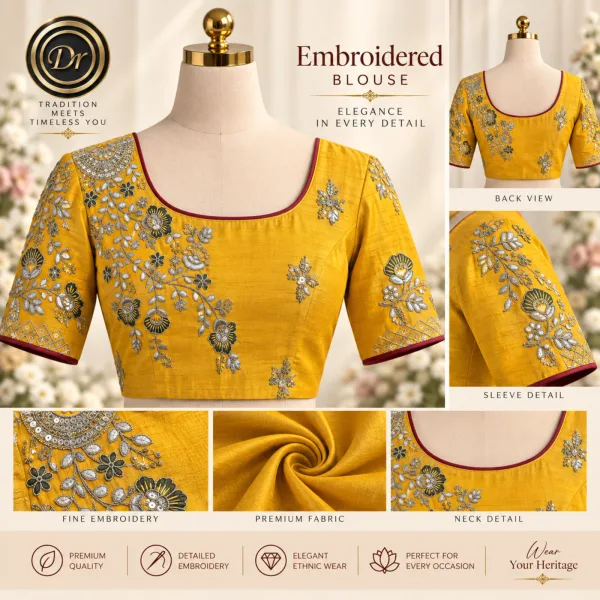 Dr Fashion Mill Embroidered Blouse — Elegance in Every Detail - photo 6
