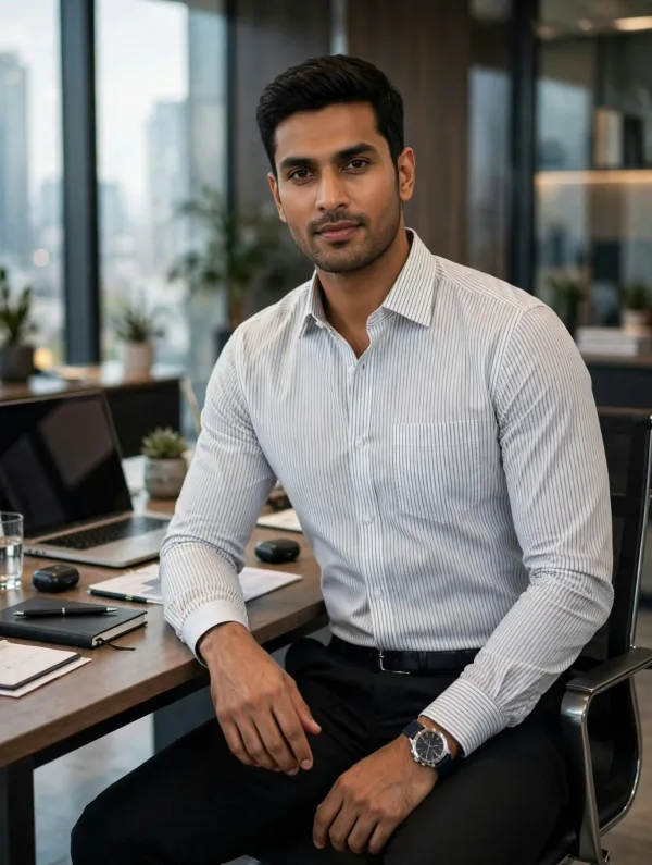 Exclusive Premium Cotton Corporate Shirt – Full Sleeve (4XL) - photo 5